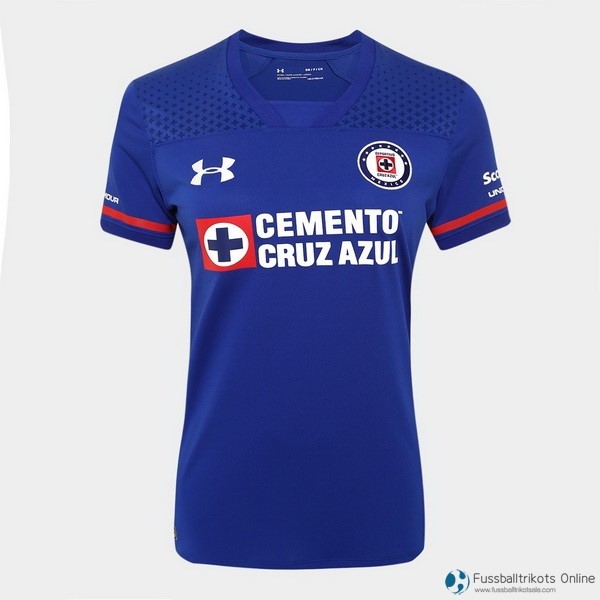 Cruz Blau Trikot Heim Damen 2017-18 Blau Fussballtrikots Günstig